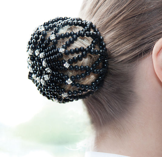 DIAMANTE BEADED BUN COVER