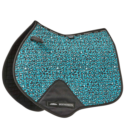 WEATHERBEETA PRIME LEOPARD JUMP SHAPED SADDLE PAD