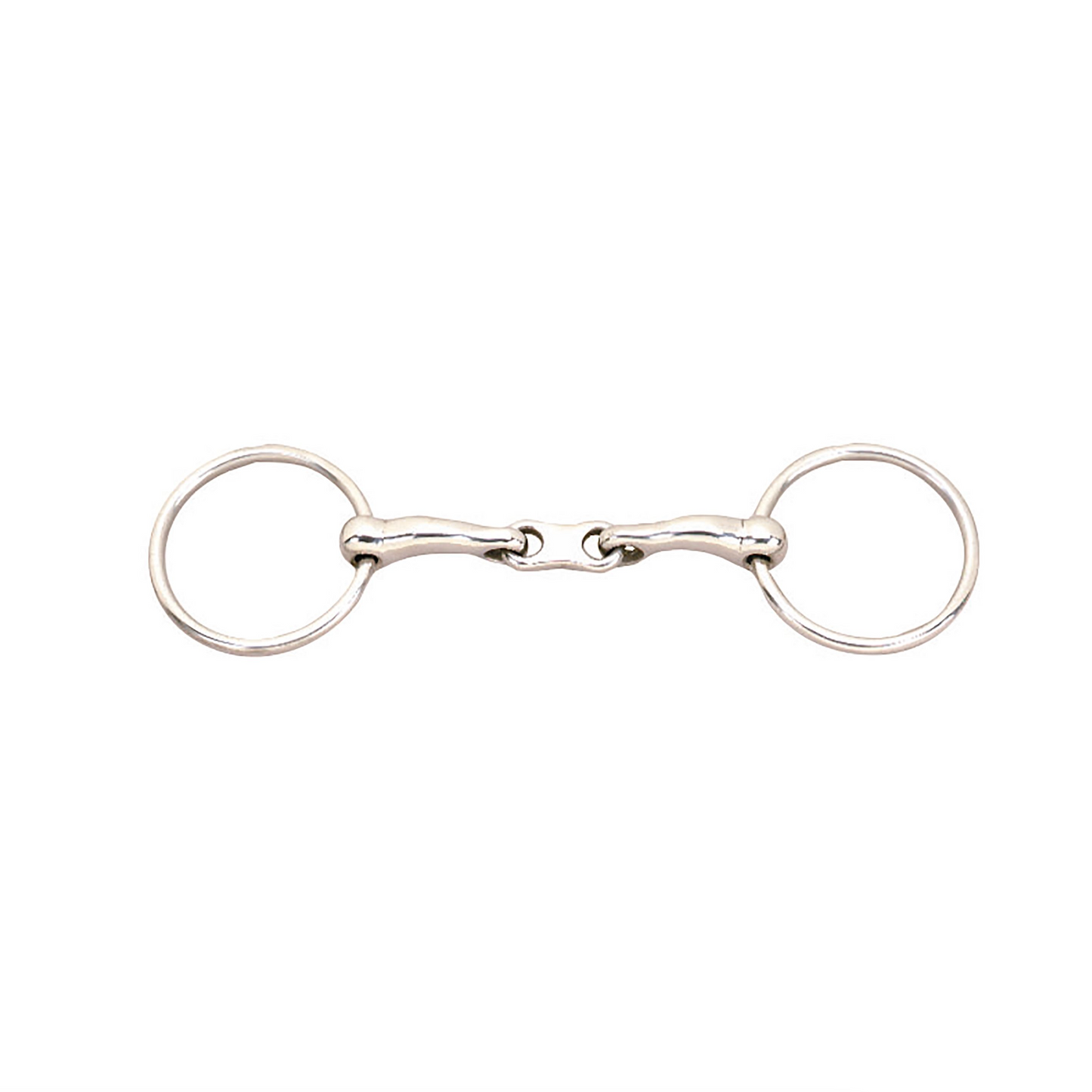 JP KORSTEEL STAINLESS STEEL FRENCH LINK LOOSE RING SNAFFLE BIT