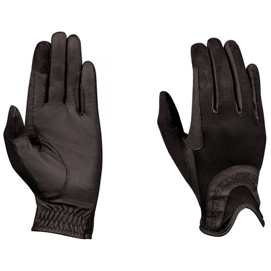 DUBLIN PULL ON GLITTER MESH BACK RIDING GLOVES