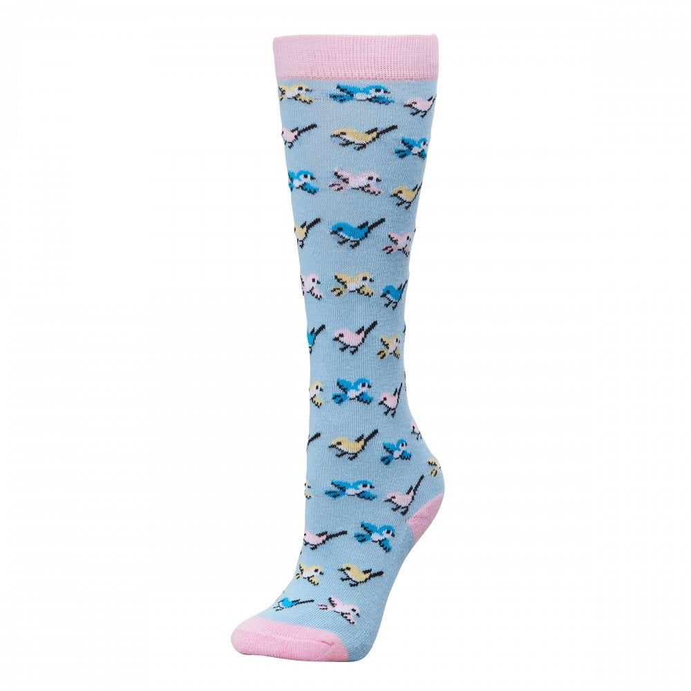 DUBLIN CHILDREN'S SINGLE PACK SOCKS - BLUEBELL BIRDS