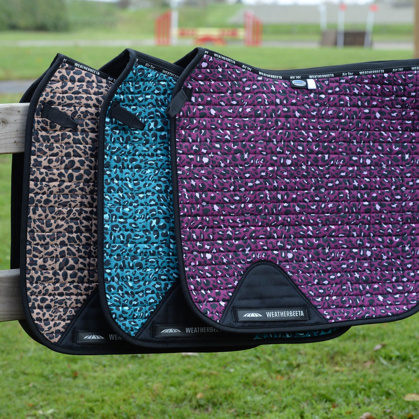 WEATHERBEETA PRIME LEOPARD DRESSAGE SADDLE PAD